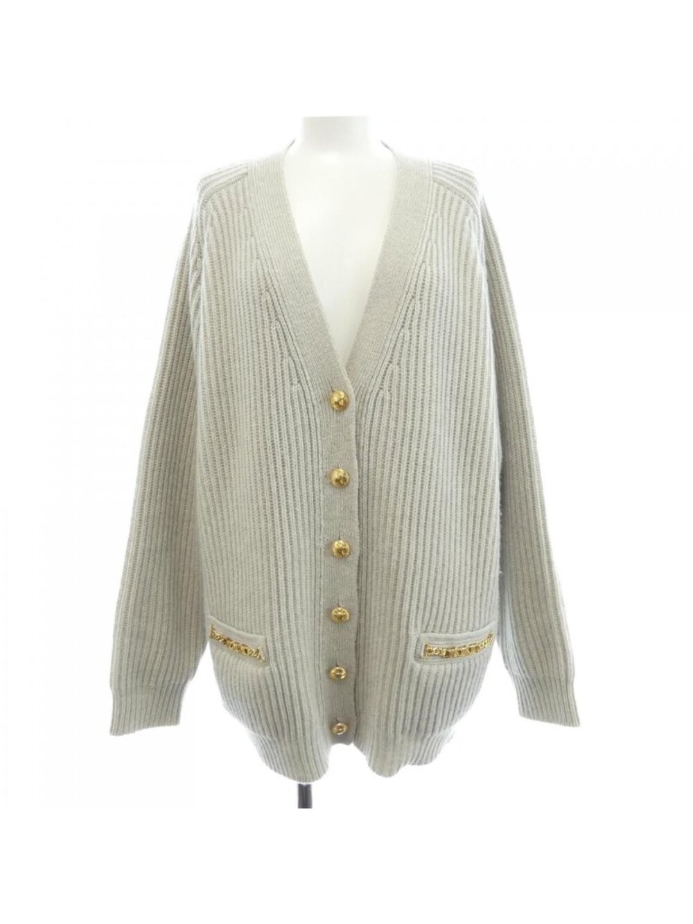 Celine Triomphe Cardigan Gray